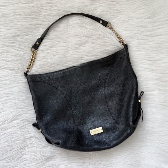 Brahmin Handbags - Brahmin Hailey Black Leather Hobo Handbag Purse